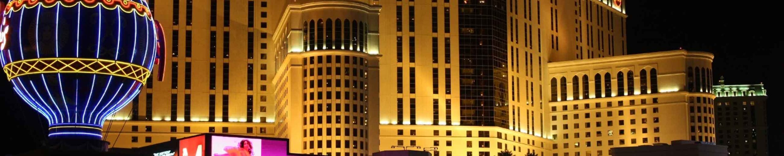 The exterior of the Planet Hollywood resort